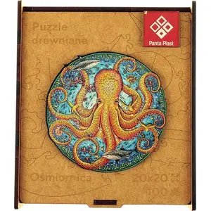 Деревянная пазл TEKA Puzzle – Ośmiornica (осьминог) – формат A4, деревянные элементы