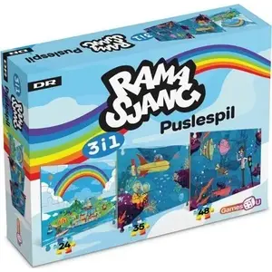 Puzzle set Magni Ramasjang 3-in-1 Havbunden — 24, 35, 48 pieces