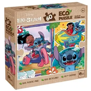 Пазл Lisciani Stitch двусторонний, 60 элементов, обучающий