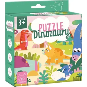Puzzle set Kangur Dinozaury 3+ 41701 — children's jigsaw puzzle for ages 3 and up