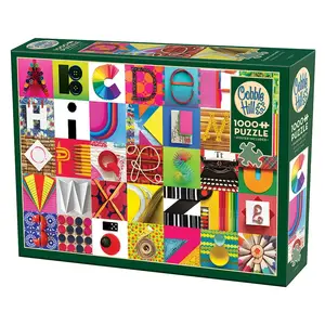 Puzzle Cobble Hill Found Alphabet 1000 pieces — 676 x 489 mm