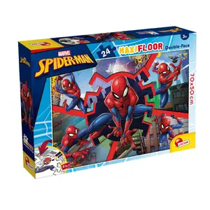 Пазл Lisciani Marvel Puzzle Maxifloor 24 элемента «Человек‑паук», ширина 700 мм, от 3 лет