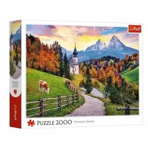 Пазл TREFL PUZZLE 2000 «Баварские Альпы осенью» 27127 — 2000 деталей, пейзаж