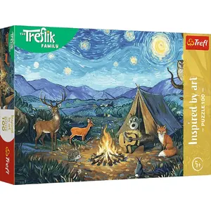 Jigsaw Puzzle TREFL Inspired By Art Przy ognisku 100 pieces (model 16564)