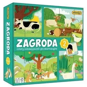 Puzzle observation game Adamigo Zagroda 2 — children’s visual perception puzzle set