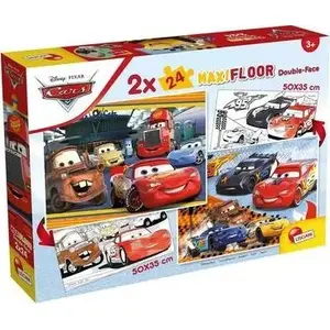 Lisciani Disney Puzzle Maxifloor 2 x 24 шт. — двусторонние напольные пазлы с героями «Тачки»