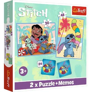 Пазл и мемори 2 в 1 TREFL Lilo & Stich Wesoły Dzień — пазл 30 шт. и мемори 48 карт