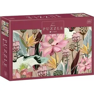 Jigsaw Puzzle 1000 pieces INTERDRUK Puzzle 1000el Flowers 2 — floral image, paperboard pieces