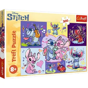 Пазл TREFL Lilo & Stitch — 300 элементов, модель Zakręcony Stitch