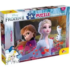 Двусторонний пазл Lisciani Plus 24 – Frozen 2, 24 элемента, двухсторонние изображения
