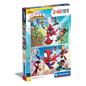 Jigsaw Puzzle Clementoni Spidey & His Amazing Friends 60 pcs, 270 mm width, Comics, age 4+