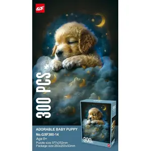 Puzļu komplekts Ramiz ZGR.GXF300-14 — 300 gab., “Kucēns mākoņos”, izglītojošs