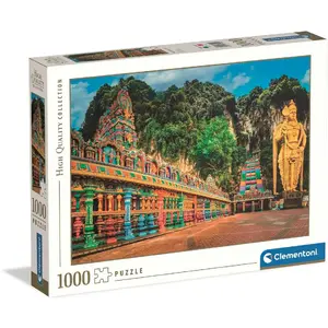 Пазл Clementoni CLE puzzle 1000 HQ Painted Batu Caves 37104 — 1000 деталей, высокое качество