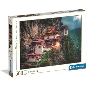 Пазл Clementoni CLE puzzle 500 HQ The Tiger's Nest 35614, 500 деталей, высокое качество