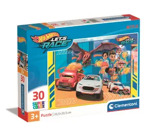 Clementoni Hot Wheels SuperColor Puzle 30 gabaliņi bērniem no 3 gadu vecuma