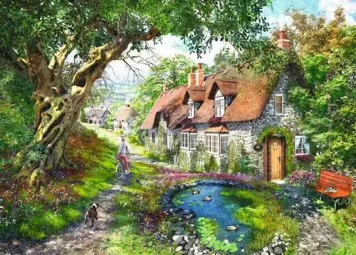 Ravensburger Down the Lane No.1 — 1000 detaļu puzle Photo 2