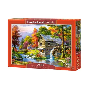 Jigsaw puzzle Castorland Old Sutter's Mill 500 pieces — Landscape mill, 225×325 mm