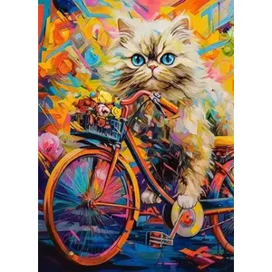 Saliekamā puzle Castorland 180 gab. — Kitten's Floral Ride no Castorland