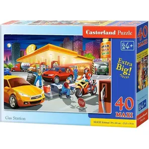 Puzzle Castorland 40 Maxi – Castorland «Gas Station» – 40 lielas detaļas