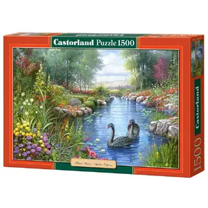 Пазл Castorland 1500 шт — Черные лебеди (Andres Orpinas), 250×350 мм, 9+
