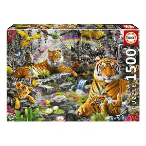 Пазл Educa 1500 Brillant Jungle — 1500 деталей, ширина 850 мм