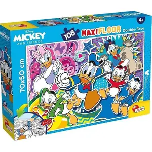 Grīdas puzle Lisciani Disney divpusēja Maxi Donald Duck 108 detaļas
