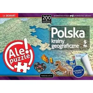 Jigsaw Puzzle Demart Polska Krainy geograficzne – educational map puzzle by Demart, MPN 593357