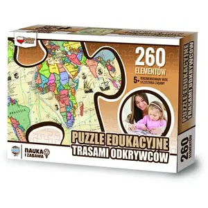 Educational jigsaw puzzle Zachem Puzzle 260 pieces — exploratory tracks set (8047)