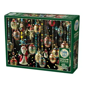 Puzle Bluebird Puzzle Cobble Hill Christmas Ornaments 1000 gab., 676×489 mm