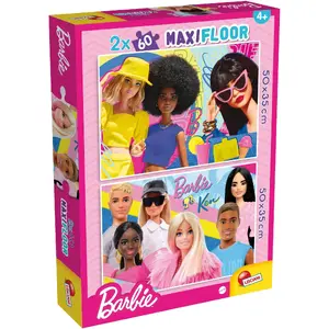 Lisciani Puzzle MaxiFloor Barbie 2x60 деталей — напольный детский пазл-набор