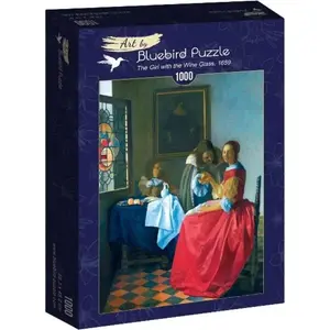 Puzle Bluebird Puzzle 1000 gab. — Vermeera «Meitene ar vīna glāzi» (mpn 406426)