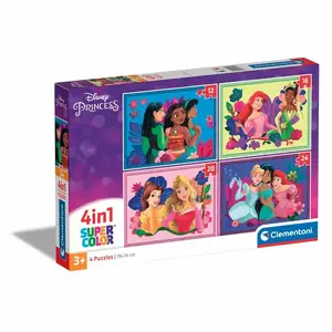 Пазл Clementoni Supercolor Disney Princess — 12 деталей, для детей от 3 лет