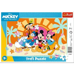 Rāmis puzle TREFL Peliķa Mikijs 'Miki Ziņas' 15 gabaliņi, modelis 31433 bērniem