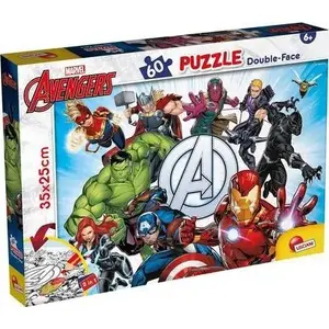 Пазл Lisciani Marvel Puzzle DF M-Plus 60 деталей Avengers — образовательный пазл