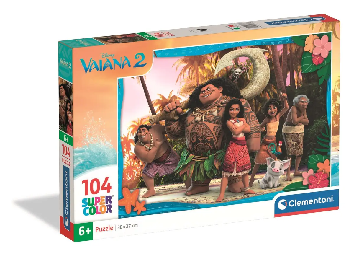 Clementoni SuperColor Vaiana 2 Puzle 104