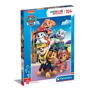 Пазл Clementoni Paw Patrol 104 элемента, ширина 485 мм, для 6–8 лет