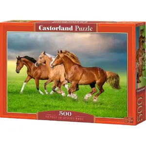 Пазл Castorland Horses in Spring Rush — 500 шт. Photo 1