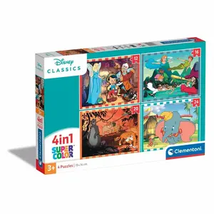 Пазл Clementoni Supercolor Disney Classics — 12 деталей, мультфильмы, 3+ лет
