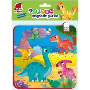 Roter Kafer foam puzzle with magnet "Dinozaury" RK5010-07 — foam jigsaw for children