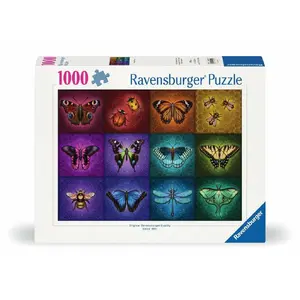 Пазл Ravensburger 1000 деталей — тема «Насекомые», 700×500 мм, 14+