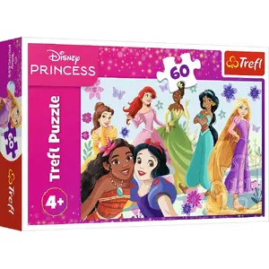 Puzzle TREFL Disney Princesses in Action 60 pieces — children's jigsaw puzzle, model 17409
