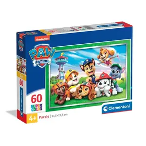 Пазл Clementoni Supercolor 26071 — 60 деталей, Щенячий патруль, ширина 335 мм, 4+