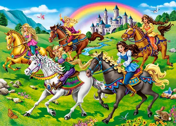 Castorland jigsaw puzzle Princess Horse Ride 260 pcs Photo 2