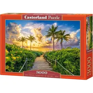 Пазл Castorland 3000 элементов — Colorful Sunrise in Miami, USA