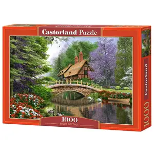 Пазл Castorland River Cottage 1000 шт — Пейзаж, 250×350 мм, возраст 9+