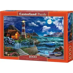 Пазл Castorland 1000 элементов — изображение: моряк, маяк (GXP-859059)
