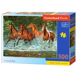 Jigsaw puzzle Castorland Cascade Run 300 pieces — animals theme, 400 x 290 mm, age 8+