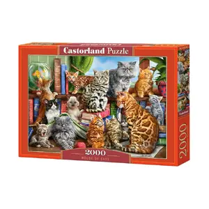 Пазл Castorland House of Cats 2000 шт — тема «Кошки», 265×380 мм