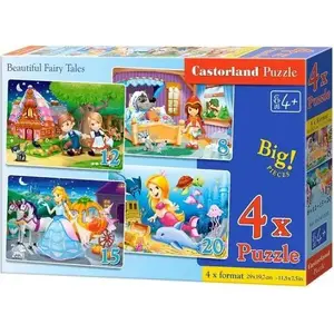 Набор пазлов Castorland «Beautiful Fairy Tales», 4 пазла, разные сюжеты, MPN 241098