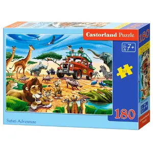Jigsaw puzzle Castorland Safari Adventure 180 pieces, cartoons, 320×230 mm, age 7+